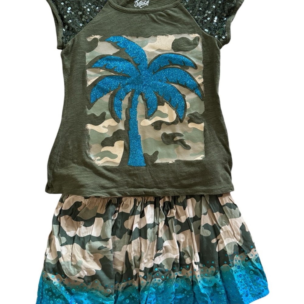 Justice top with skirt